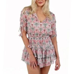 MISA Los Angeles Becca Dress in Sumerset Stencil Medium Becca Mini Dress